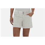 New with Tags White Soft Stretch Front Two Button Shorts with Pockets sz 6