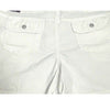 New with Tags White Soft Stretch Front Two Button Shorts with Pockets sz 6