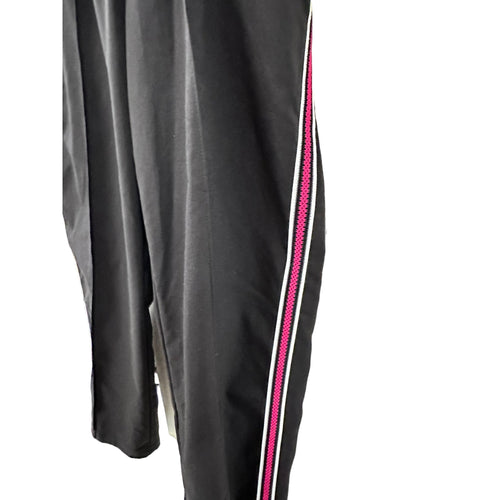 Small SJB Black with Pink Stripe Athletic Pants Capri Length