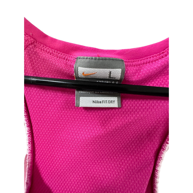 Fuchsia Pink with White Trim Nike Athletic Tank sz L