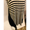 Striped Black and White Tank Top XL