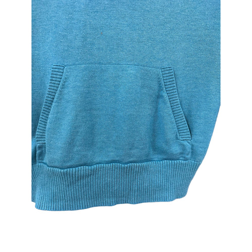 Turquoise Hooded Cabi Sweater V-Neck with Front Pocket sz XS