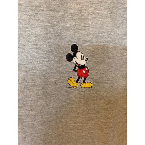 Gray Heather Disney Mickey Mouse Logo T-shirt Large
