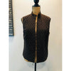Chocolate Brown JM Collection Quilted Vest sz 10