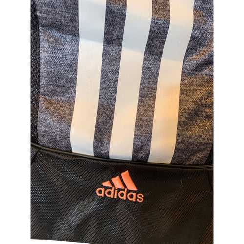 Adidas Gray and Black with Orange Drawstrings Backpack