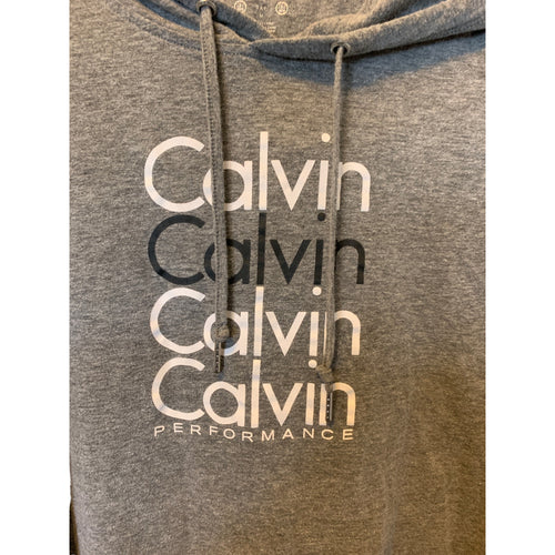 Gray Hooded Thin Calvin Klein Performance Pullover sz M